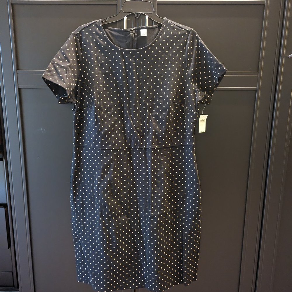 NWT - Black and white polka dot dress